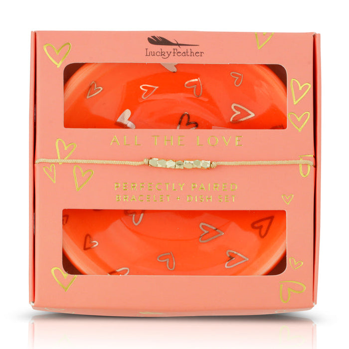 Valentine's All the Love - Bracelet + Dish Set | 1 set