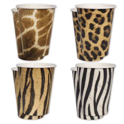 Assorted Animal Print Cups 12oz | 8ct