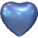 18" Azure Blue Heart Mylar | 1ct