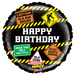 A 21-inch foil balloon shown inflated against a white background, printed with a mighty old age signs | 1ct design.