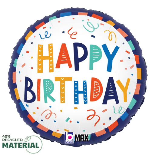 18" Festive Birthday, 40% Recycled | 1ct