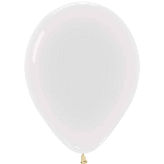 11" Crystal Clear shown against a plain white background — a latex balloons party item.
