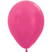 11" Metallic Fuchsia shown against a plain white background — a latex balloons party item.