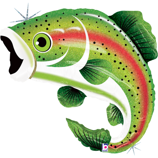 Rainbow Trout Supershape Mylar Balloon | 1ct