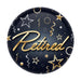 A novelty pin-back button printed with a retired design. Sold as a single piece.