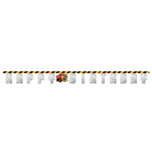 Big Dig Construction Jointed Banner | 1ct
