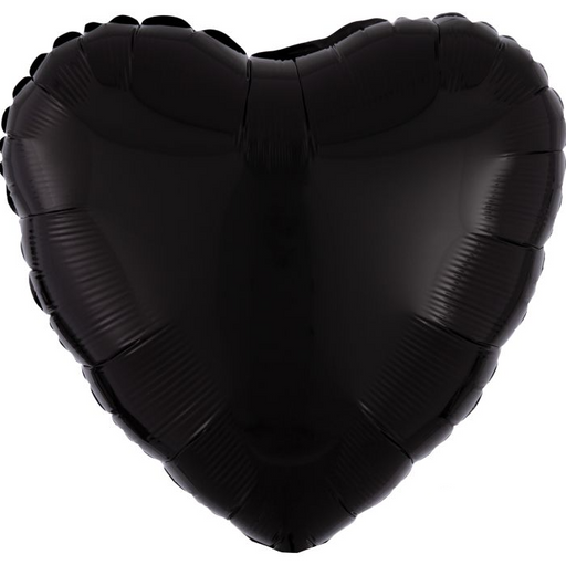 18" Black Heart Mylar | 1ct