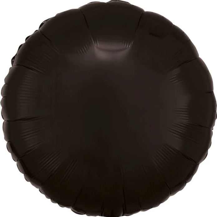 18" Black Round Mylar | 1ct