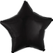 18" Black Star Mylar | 1ct