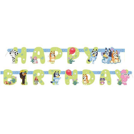 Bluey Happy Birthday Jointed Banner 6' | 1 ct