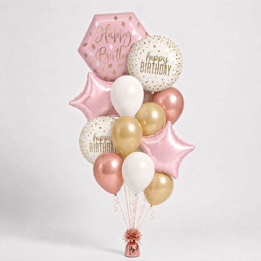 Blushing Birthday Bouquet | 15pc
