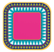 Boho Fiesta Square Plates 7in | 8ct
