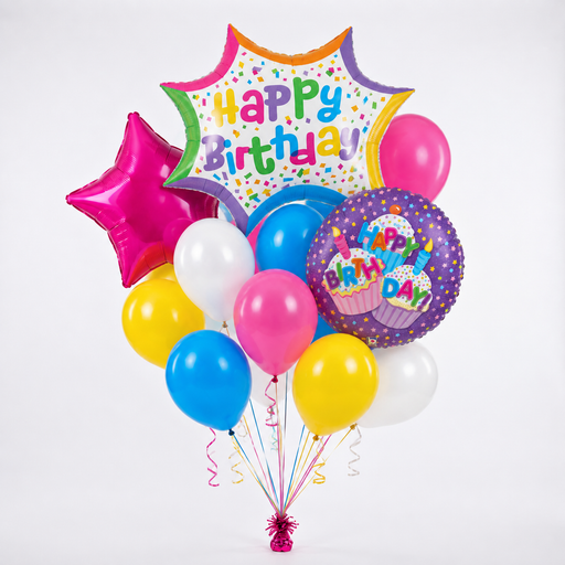 Bright Birthday Burst Bouquet | 15pc