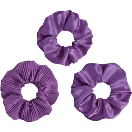 3 Purple Shimmer Scrunchies