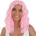 A Pink Body Wave Wig.