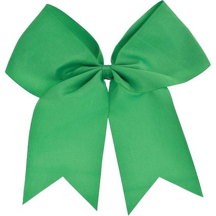 A 9-inch Green oversized hair bow.