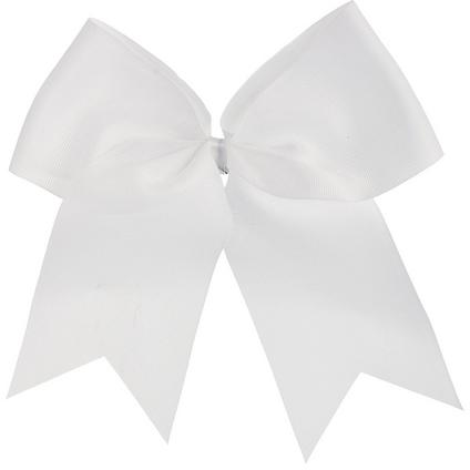 A 9-inch White oversized hair bow.