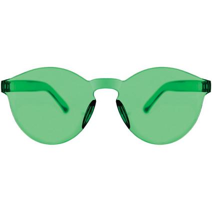 A pair of Green Frameless Glasses.