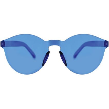 A pair of Blue Frameless Glasses.