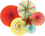Carnival Party Fans | 6ct