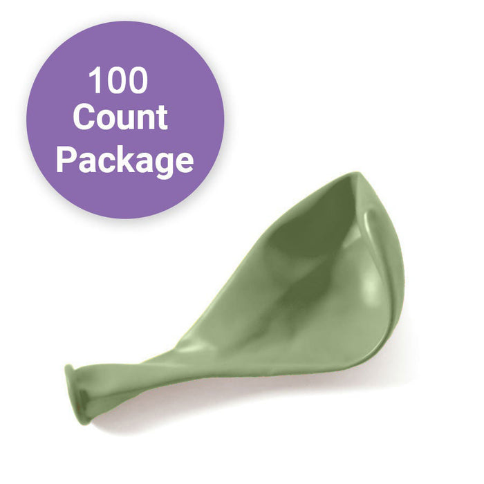 An un-inflated 11-inch Cactus Qualatex Latex Balloon. Can be purchased in a 100 pack.