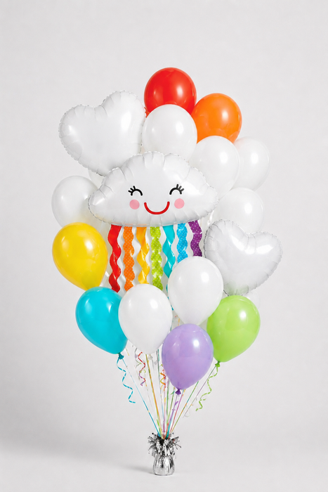 Rainbow in the Clouds Bouquet | 16pc