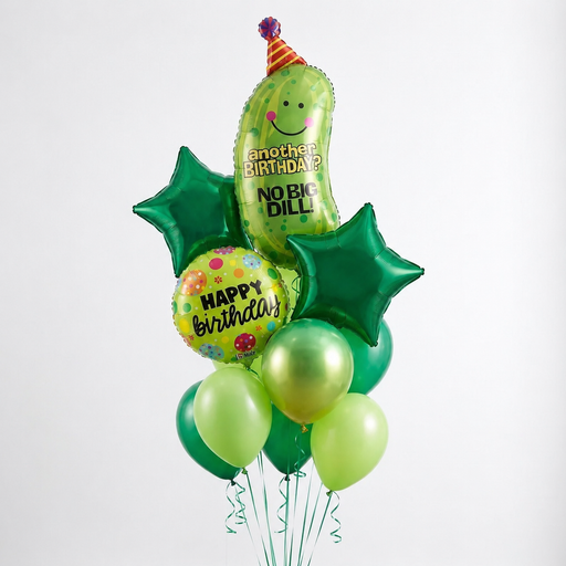 Pickle Party Birthday Balloon Bouquet | 14pc