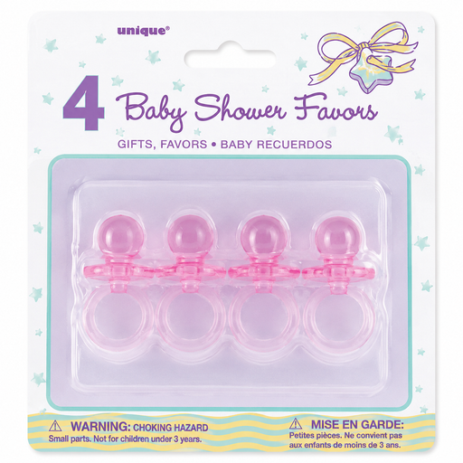 Pink Pacifier 2in | 4ct