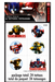 Transformers temporary tattoo pack with character artwork, logo designs, and robot-themed graphics in black packaging.