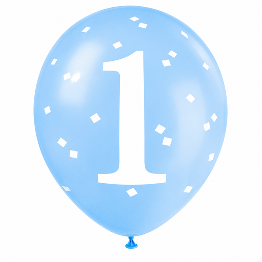 Blue Gingham Latex Balloon Pack 12in | 5ct