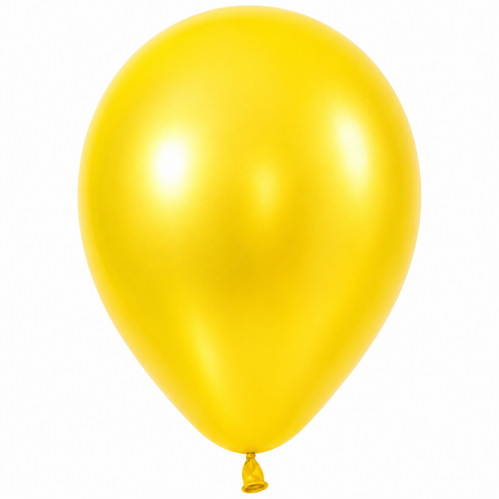 Metallic Yellow Latex Balloon w/ Helium & Hi-Float, 11" | 1 ct
