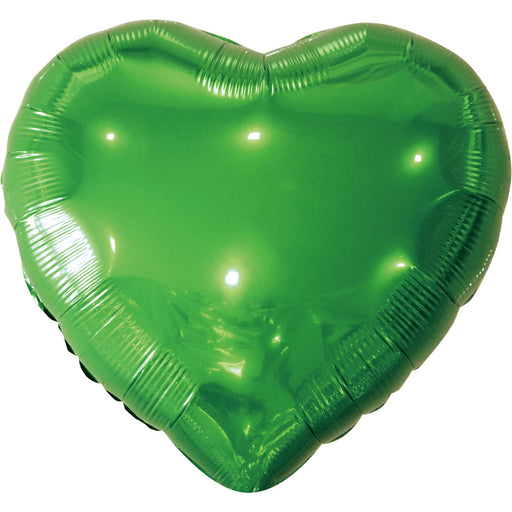 18" Classic Green Heart Mylar | 1ct