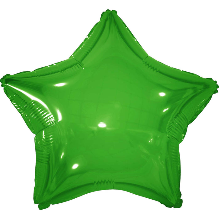 18" Classic Green Star Mylar | 1ct