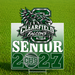 A custom school senior yard sign for Clearfield Falcons, celebrating a senior year 2027. The sign features a white-to-green gradient background with a large falcon mascot graphic, the text 'CLEARFIELD FALCONS', 'SENIOR', and '2027'.