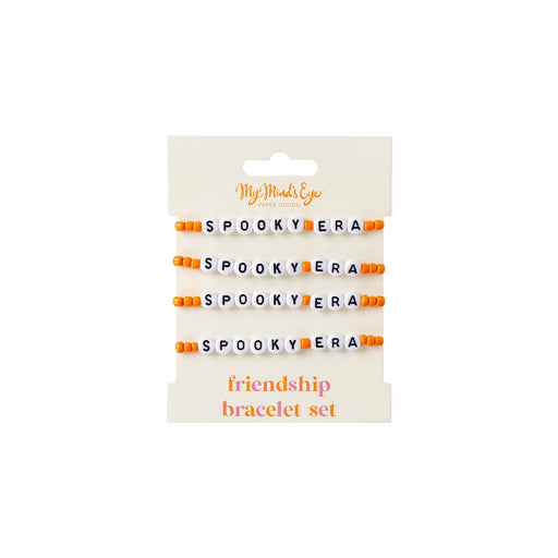 A 4 count package of Halloween Spooky Era Friendship Bracelets.