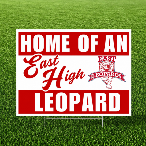 East High School Spirit Yard Sign 24" x 18" | 1 ct