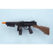 Black Gangster Machine Gun shown against a plain white background — a Halloween costume accessory.