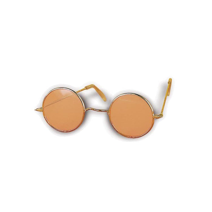 Hippie Tinted Glasses shown against a plain white background — a Halloween costume accessory.