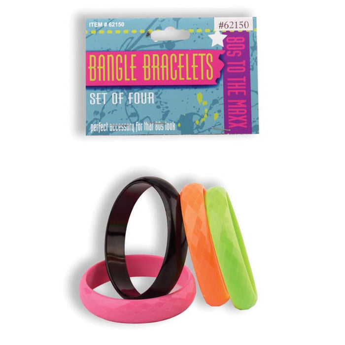4ct Bangle Bracelet 80s shown against a plain white background — a Halloween costume accessory.