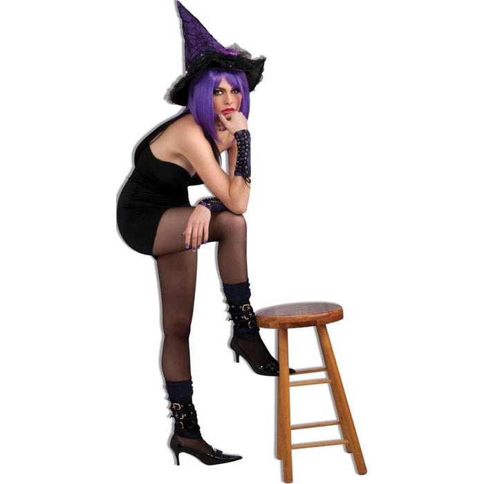 Witch Leg Warmer shown against a plain white background — a Halloween costume accessory.