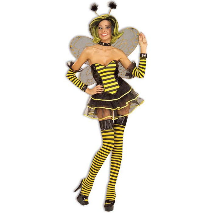 Bumble Bee Leggings shown against a plain white background — a Halloween costume accessory.