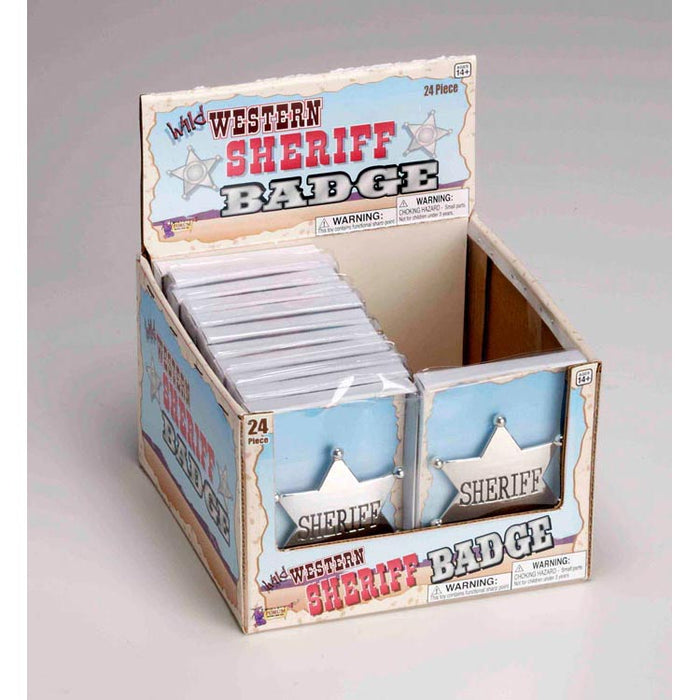 Silver Bx Shrff Bdgs shown against a plain white background — a Halloween costume accessory.