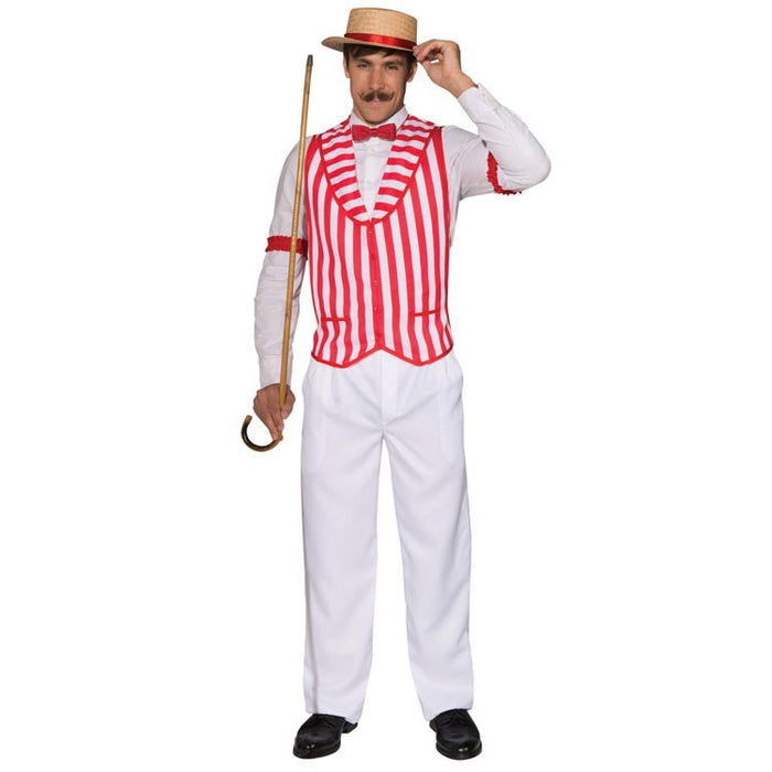 Barber Shop Quartet Vest shown against a plain white background — a Halloween costume accessory.