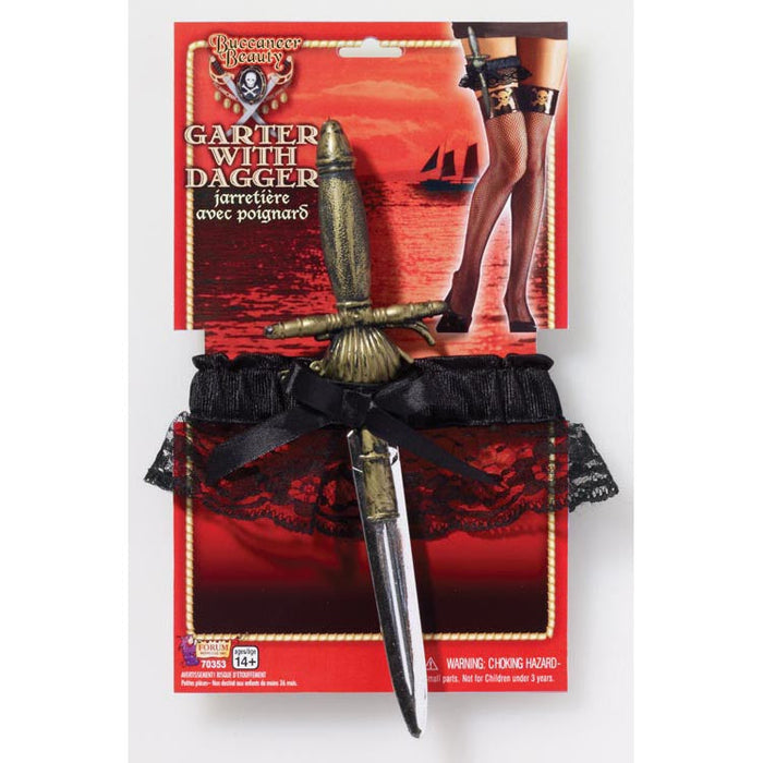 Bcnr Bty Garter with / Dggr shown against a plain white background — a Halloween costume accessory.