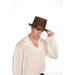 Brown Top Hat shown against a plain white background — a Halloween costume accessory.