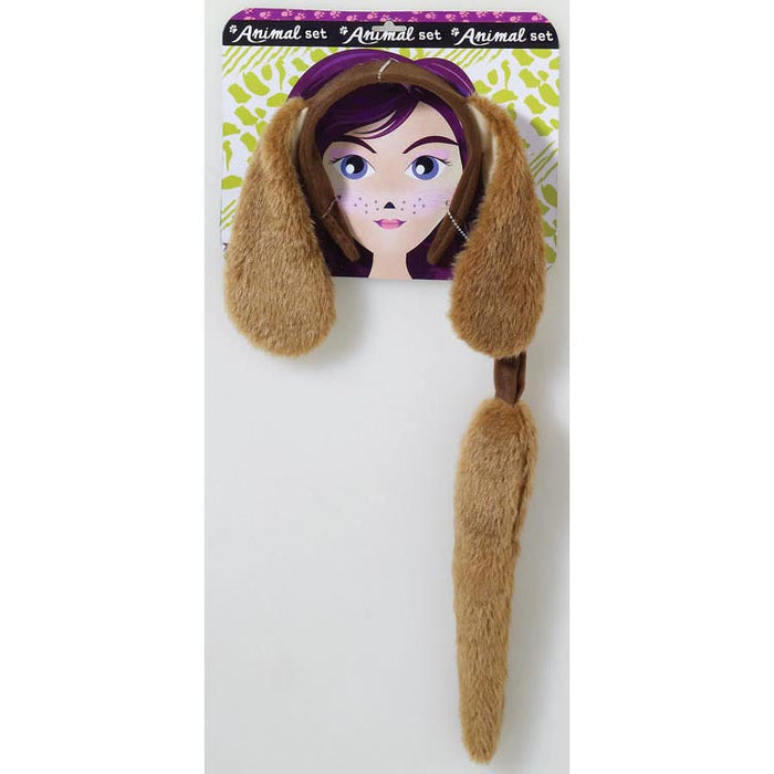 Animal Kit Dog with / Tail shown against a plain white background — a Halloween costume accessory.