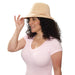 Beige Flpper Hat Rrn 20s shown against a plain white background — a Halloween costume accessory.