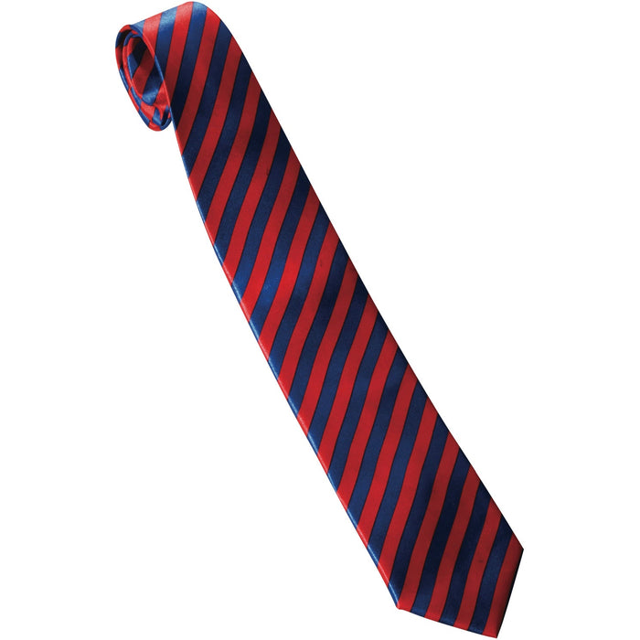 Red / Blue Striped Ncktie shown against a plain white background — a Halloween costume accessory.