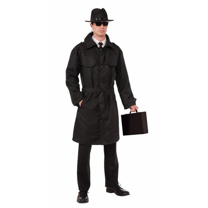 Spy Trench Coat shown against a plain white background — a Halloween costume accessory.
