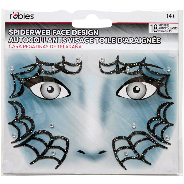 Spider Face Design shown against a plain white background — a Halloween costume accessory.